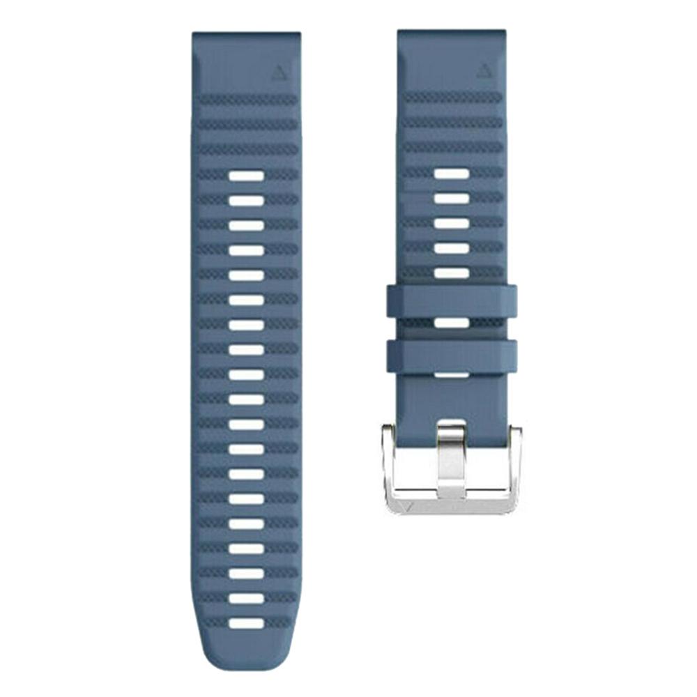 Watch Band for Garmin Forerunner 965/955/945/935 Soft Silicone Strap Bracelet with Silver Buckle