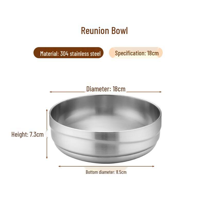 Abay 304 Stainless Steel Multi-Purpose Bowl