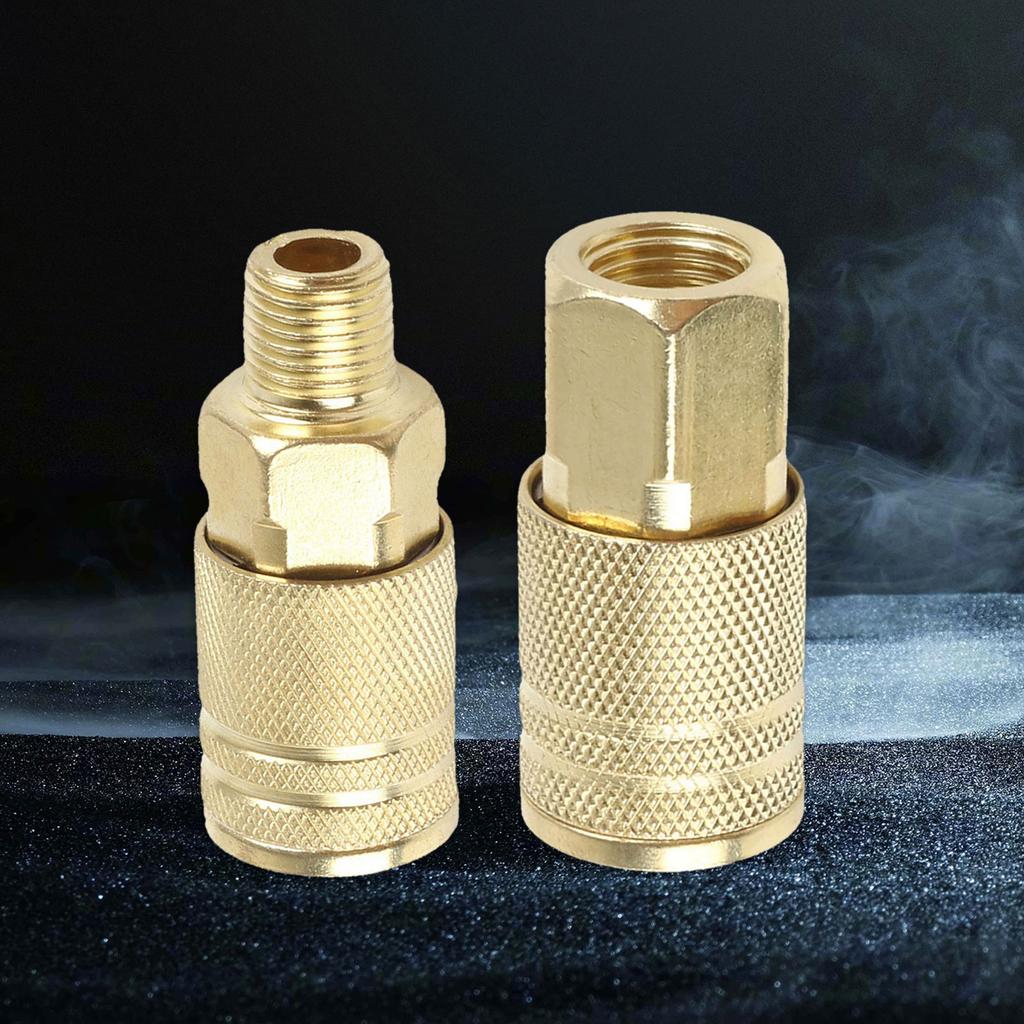 2Pcs Industrial Male Thread Pneumatic Quick Connector for Air Compressor Coupler 1/4 Coupling Connector Accessories