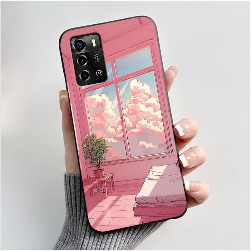 Casing For ZTE Blade V40 Vita 8045/A72 4G Case Luxury Dragon Cute Cool Boys Girls Black Matte Soft TPU Silicone Shell Back Cover