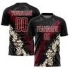 Graffiti Print Custom Men Football T-shirt Summer Fashion New Short Sleeve Loose T Shirts Customized Team Name Uniform Tee Top
