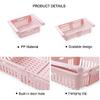 4 Pcs/set Creative Fridge Layer Storage Rack Refrigerator Partition Sliding Drawer Food Crisper Holder Fresh-keeping Layered Organizers Drawer (4