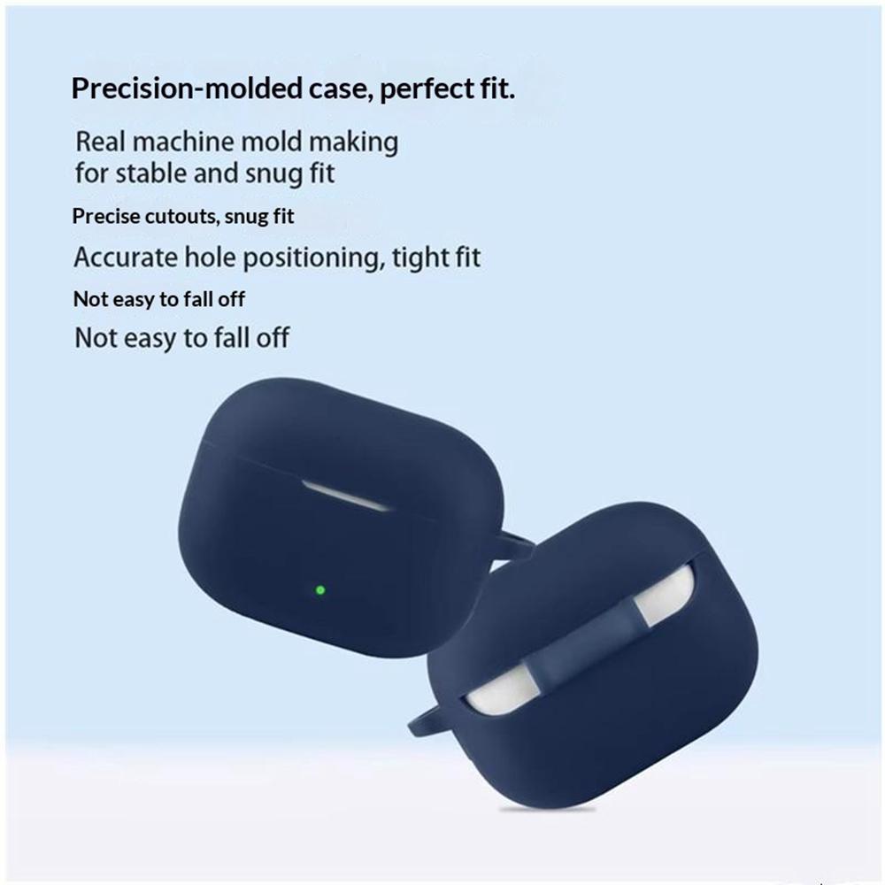 For vivo iQOO TWS 5 Silicone Case Wireless Earbuds Protective Cover with Anti-Lost Buckle