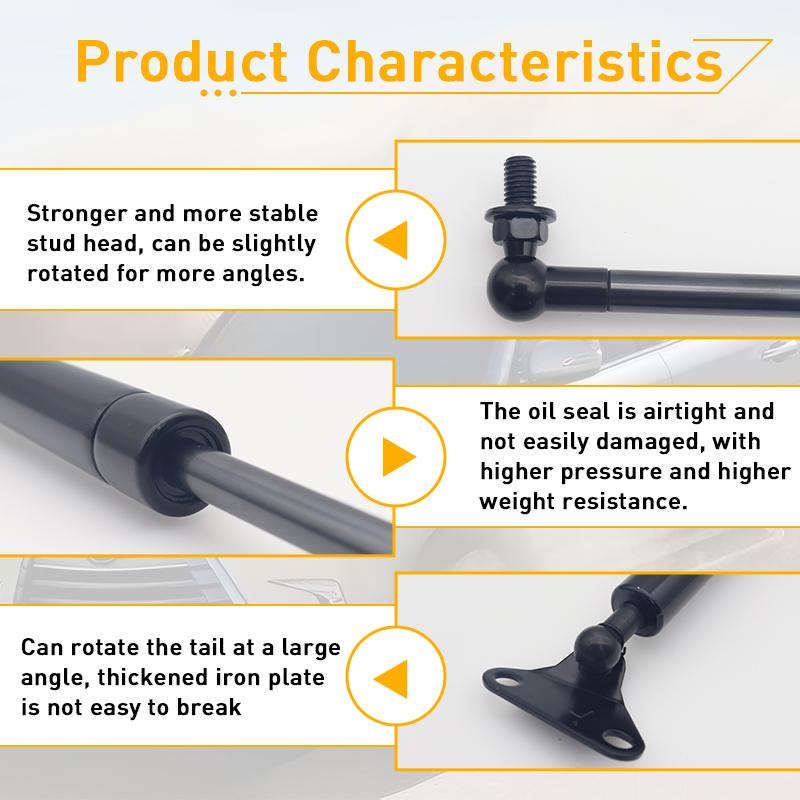 2 Stück für 2007-2021 Toyota Land Cruiser 200 Serie/Lexus LX570 (J200) Hinten Heckklappe Trunk Boot Gas Streben Lift Unterstützt Stoßdämpfer