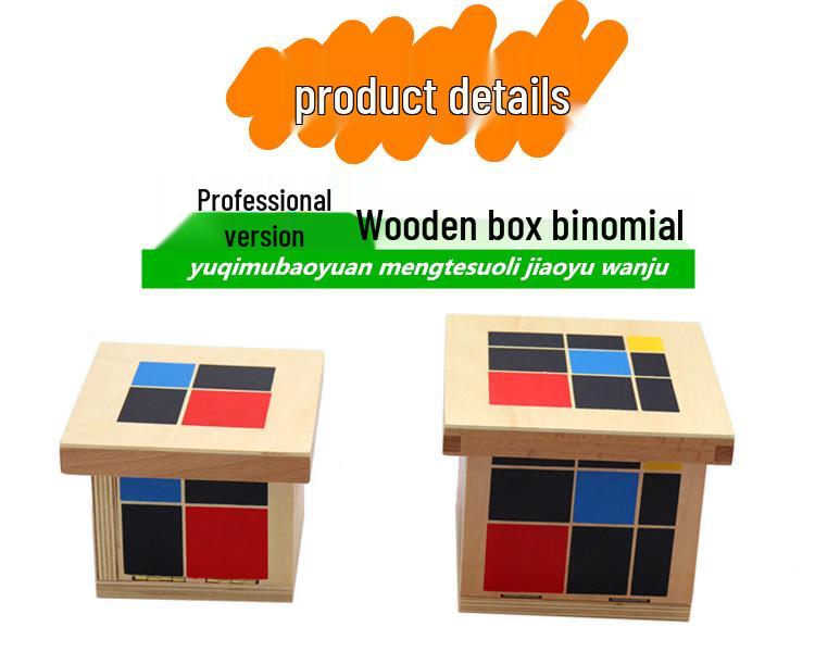 Montessori Sensory Binomial & Trinomial Blocks for Early Math & Spatial Cognition