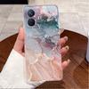 Bumper Soft Silicone TPU Clear Casing For Vivo Y55 2022 4G/T1 4G/iQOO Z6 44W Beautiful Palace Painted Shockproof Cover