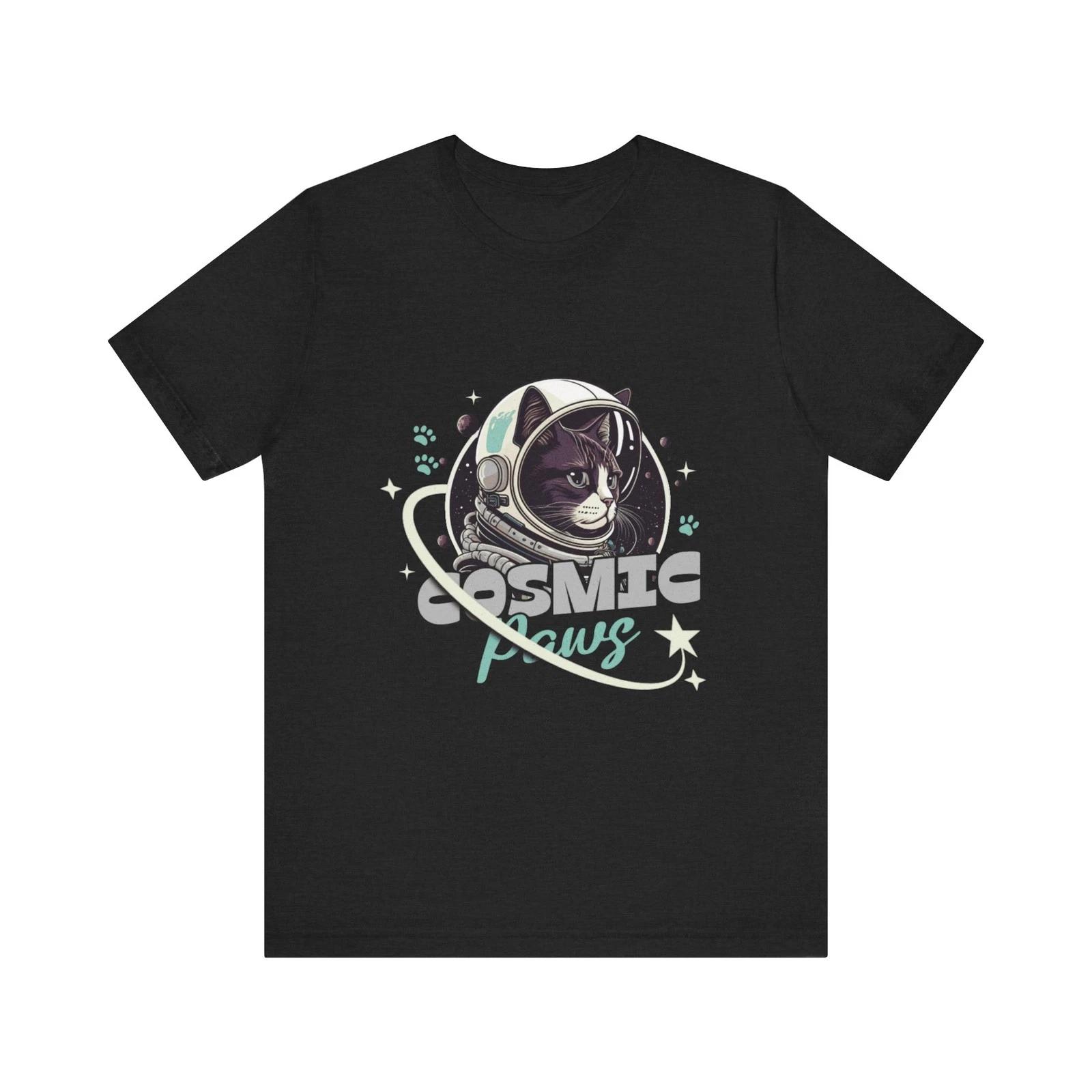 Cosmic Paws Cat Astronaut Tee | Space Cat Unisex Shirt 4XL