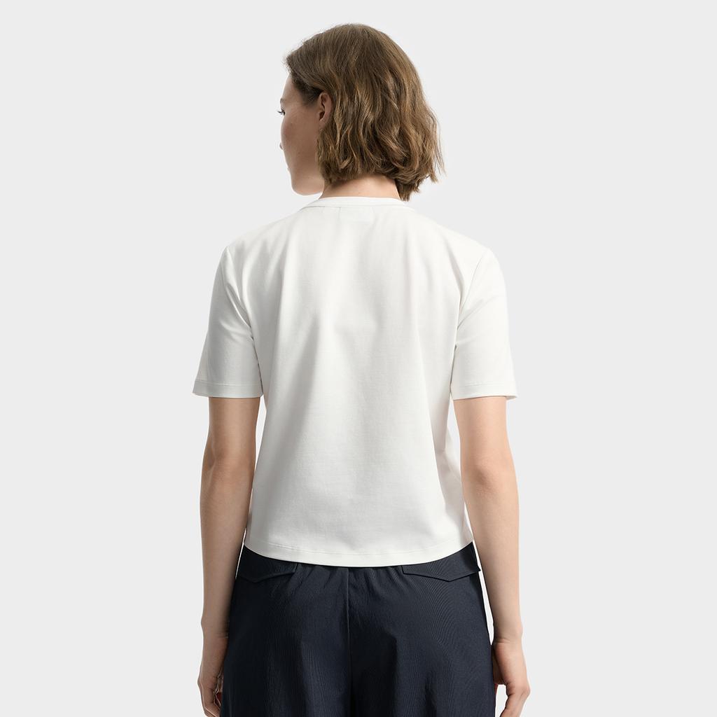 Fila Emerald Trendy Minimalist Comfortable Breathable Short Sleeve T-Shirt Women Tops F11W534106FWT