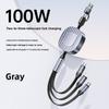 Universal 2in1 3in1 Fast Charging Data Cable For Smartphones And Tablets With Pd Support