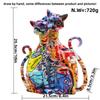 Nordic Style Graffiti Cat Figurine Resin Decor Living Room Home Office Gift