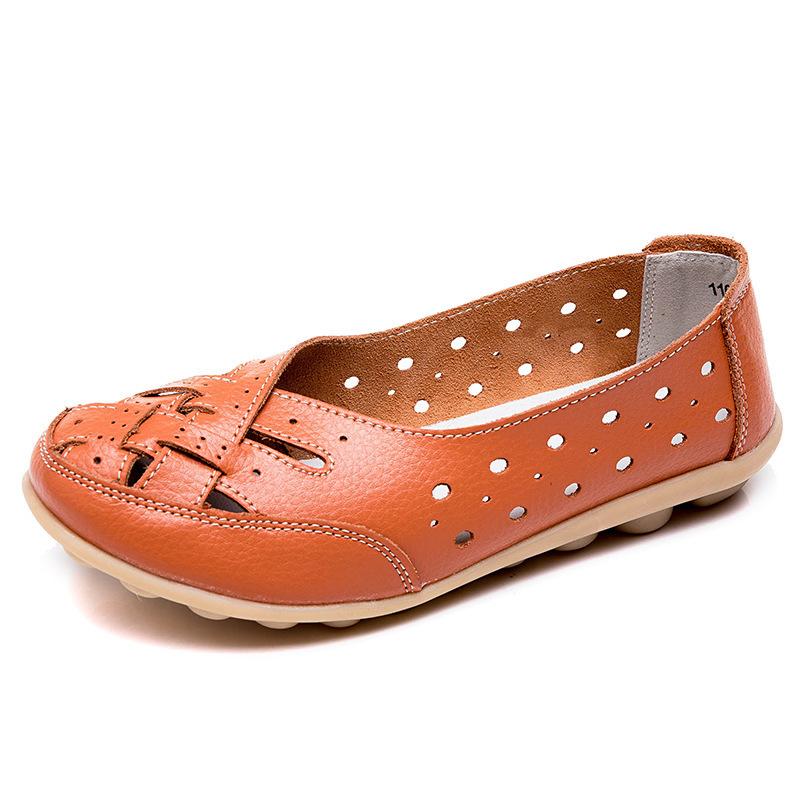 Ladies Summer Hollow Bag Head Mother Shoes