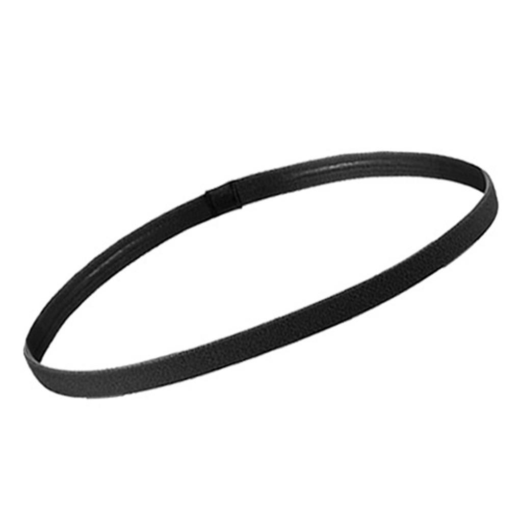 Dünnes rutschfestes elastisches Sport Stirnband Haargummi mit rutschfestem Silikon-Griff Schweißband für Training Kopfbedeckung für Damen Herren