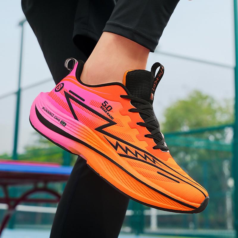 New casual sports shoes men's four season fashion breathable comfortable versatile thick sole wear-resistant casual sports shoes