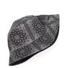 Unisex Trendy Versatile Sunshade Bucket Hat with Cashew Flower,Double-sided Sun Hat for Outdoor Vacation Travel