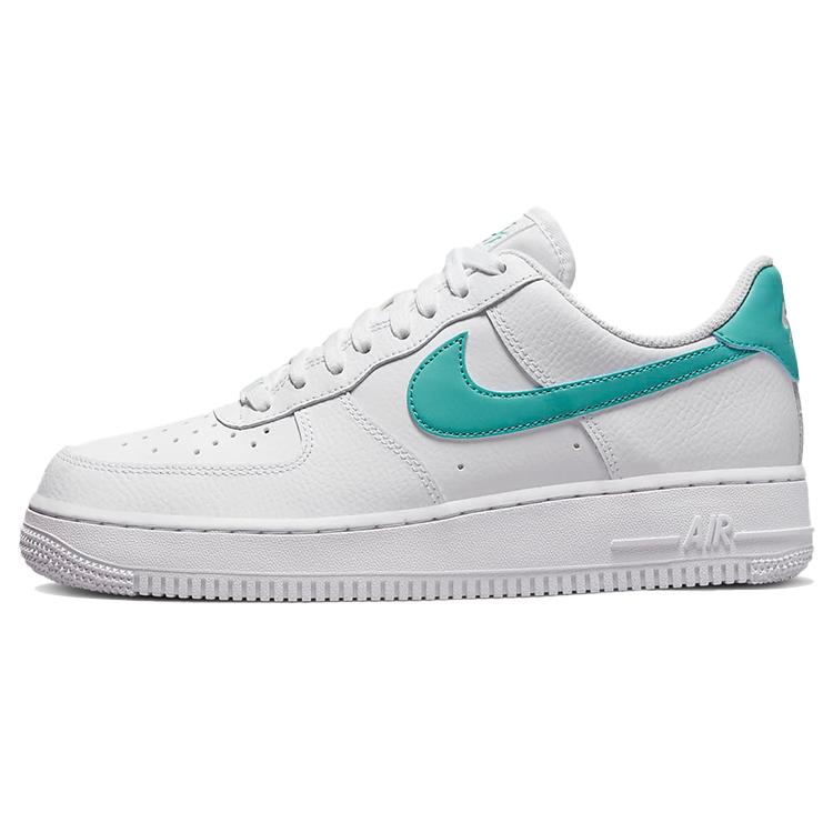 Nye Nike Air Force 1 Low Hvit Vasket Teal Dame DD8959-101