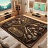 Barber Salon Theme Soft Crystal Velvet Rug Custom Name & Text Print Non Slip Floor Rug for Bedroom Living Room