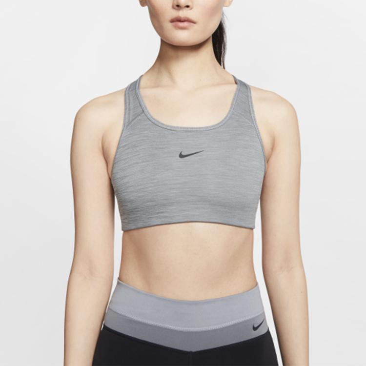 Nike Swoosh U-Back Medium Support Sports Bra Women Sports Bra Smoke-Grey BV3637-084