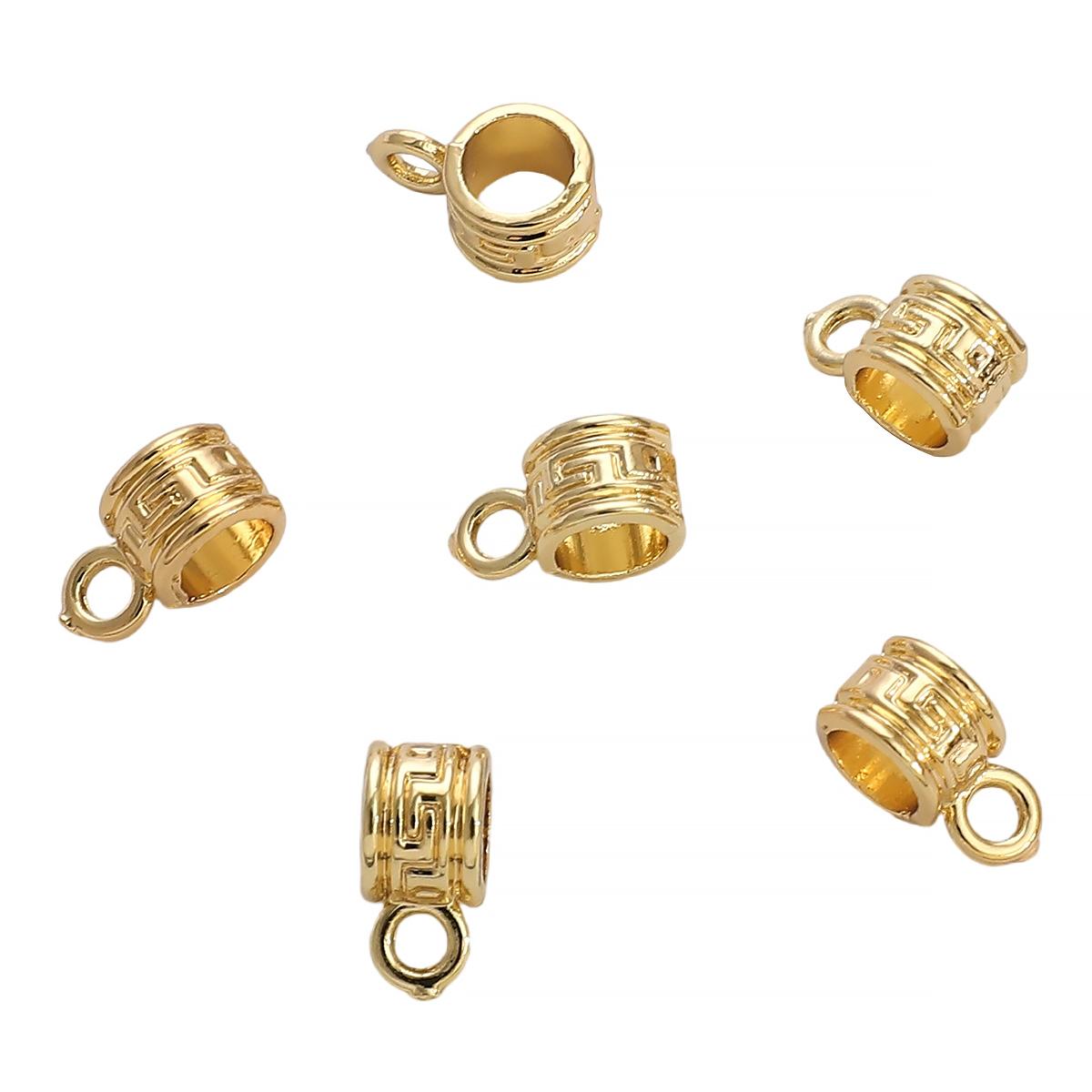 

Сплав цилиндрический ковш из бисера ремень подвеска кулон для DIY изготовления ювелирных изделий аксессуары для рукоделия 5x11mm