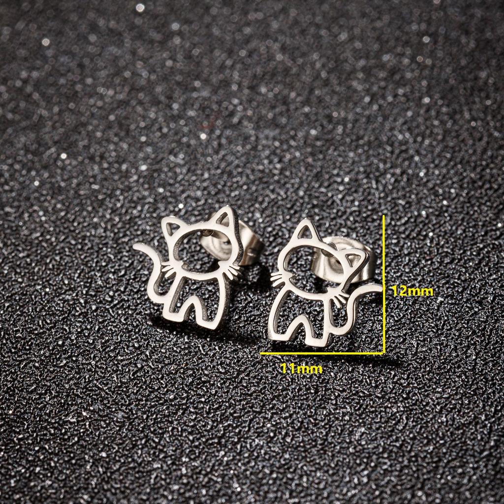 Tragus Piercing Cercei pentru câine buldog francez din oțel inoxidabil pentru femei, fete, doamne, noutate, bijuterii anime, animale de companie în vrac