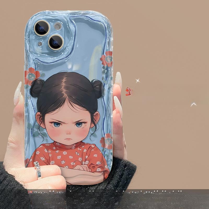 Anhänger im chinesischen Stil für Mädchen, passend für Apple 15 Handyhülle Iphone14/13 Transparentes Silikon 12 Niedlich Xs Rundumschutz 7