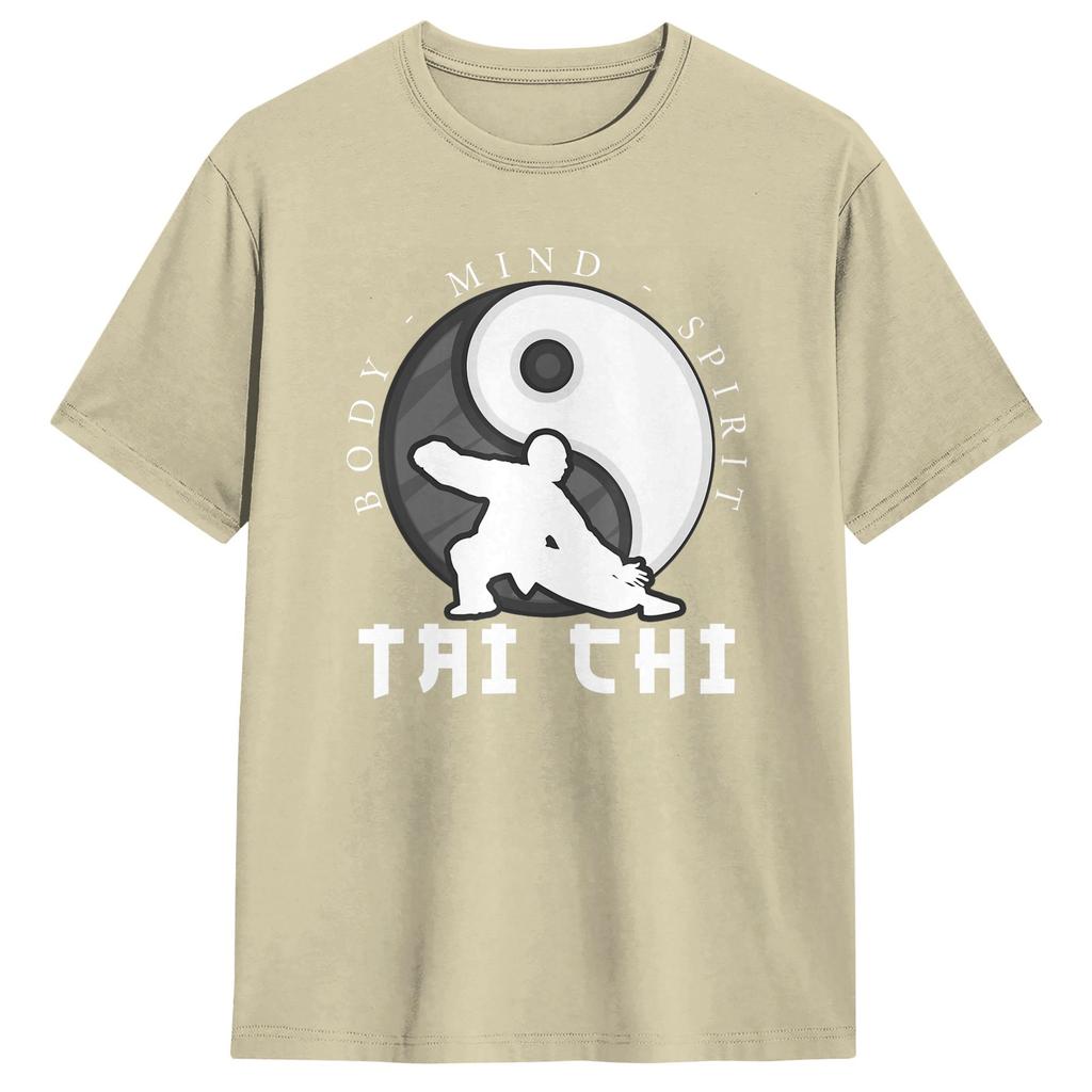 Tai Chi T Shirt Unisex Cotton Funny Tshirt Round Collar Tees Short Sleeve Tops 6xl