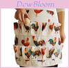 Modern Minimalist Cartoon Apron With Polyester Waterproof Fabric For Kids And Adults