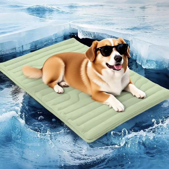 Esterilla Refrigerante para Perros, Almohadilla Refrigerante Transpirable para Perros, Cama Refrigerante Portátil para Perros, Esterilla para Mascotas Lavable a Máquina para Suelo, Transportín, Sofá, Coche