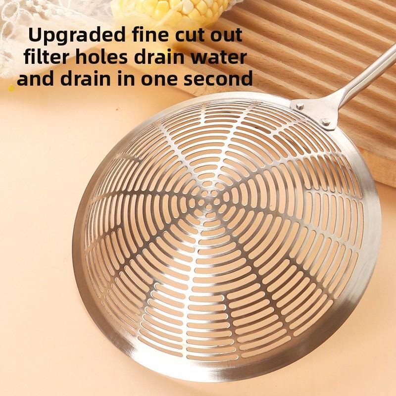 Household Large Food-grade Fried Kitchen Dumplings Long-handled Spoon
