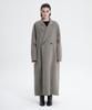 Treemingbird Handmade) Wide Long Coat [ Khaki Gray ]