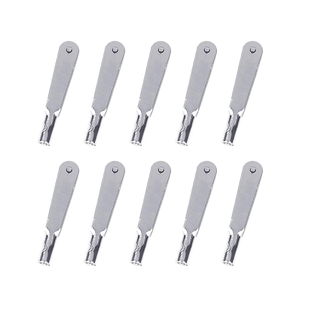 Precisions Aircraft Model Metal Clevis Set, 10Pcs Chuck Pull Rod Connectors Clamp Servo Rod Fittings