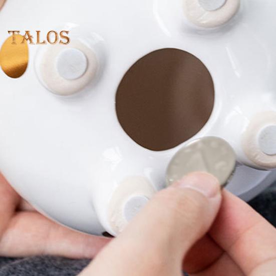 Sparschwein aus Keramik mit Krone und Schweinchen, goldene Punkte, Cartoon-Schwein, Münze, Geldbank, Home-Office, Bücherregal, Schreibtisch-Dekoration, Ornament, Geschenk für Kinder und Erwachsene