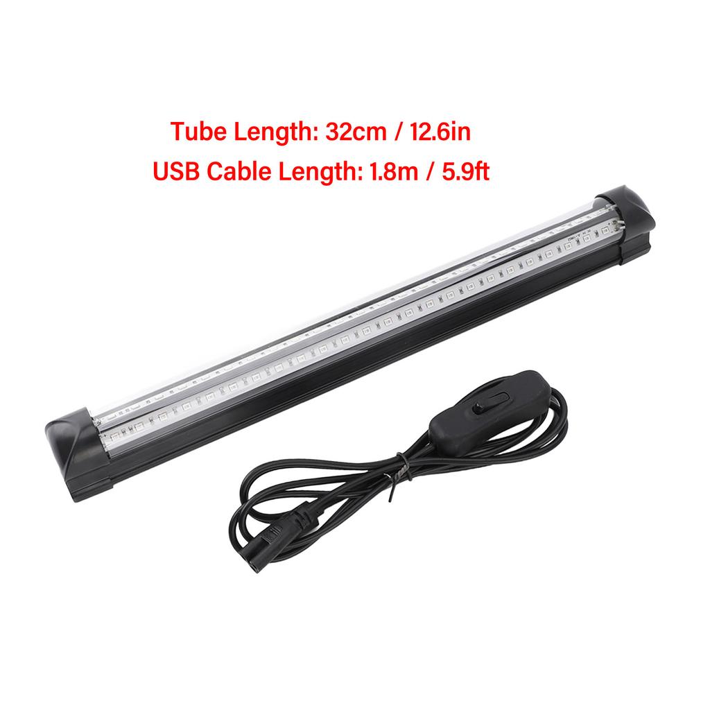 LED Black Light Bar 12.6in Long LED UV Bar Glow in The Dark Party Supplies For Blacklight Poster Halloween Decorations Christmas Party