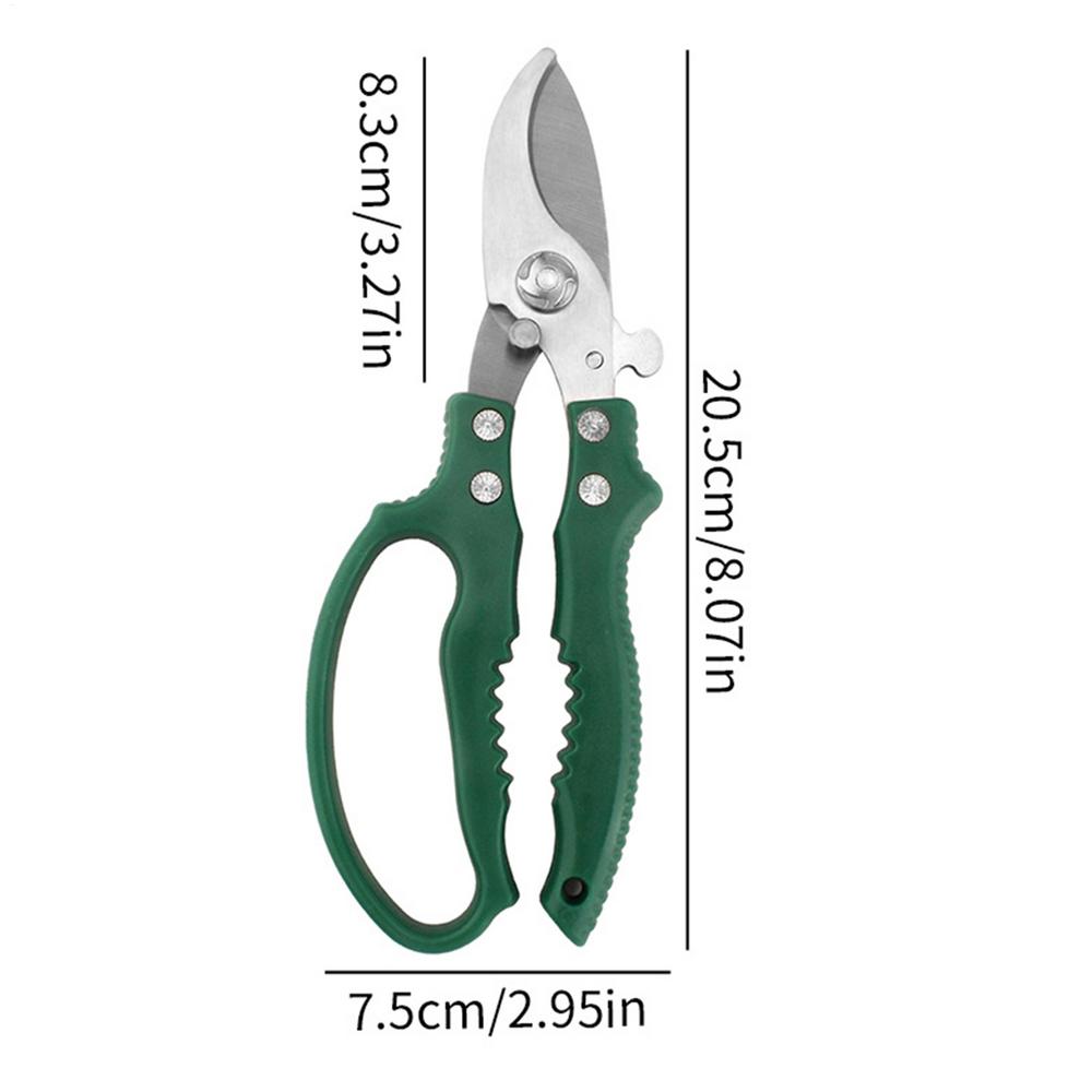 Pruning Shears Heavy Duty Handheld Ergonomic Pruners Rust Resistant Gardening Scissors For Lawn Yard Outdoor Grass Grafting