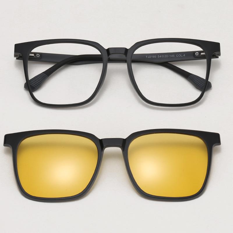 TJ2190 Unisexová sada slunečních brýlí tři v jednom s magnetickým polarizačním klipem