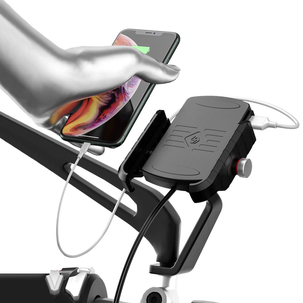 15W Phone Wireless Charge Bracket Extension Bracket Black B For Moto Scooter