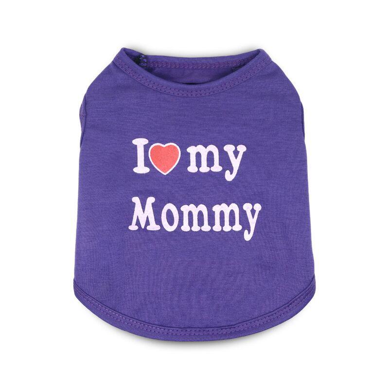Pet Clothing: Daddy & Mommy Vest for Small Dogs - Spring, Summer, Autumn Styles.