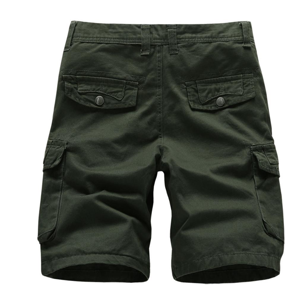 Men's Summer Casual Outdoors Casual Patchwork Pockets Overalls Sport Tooling Shorts Pants