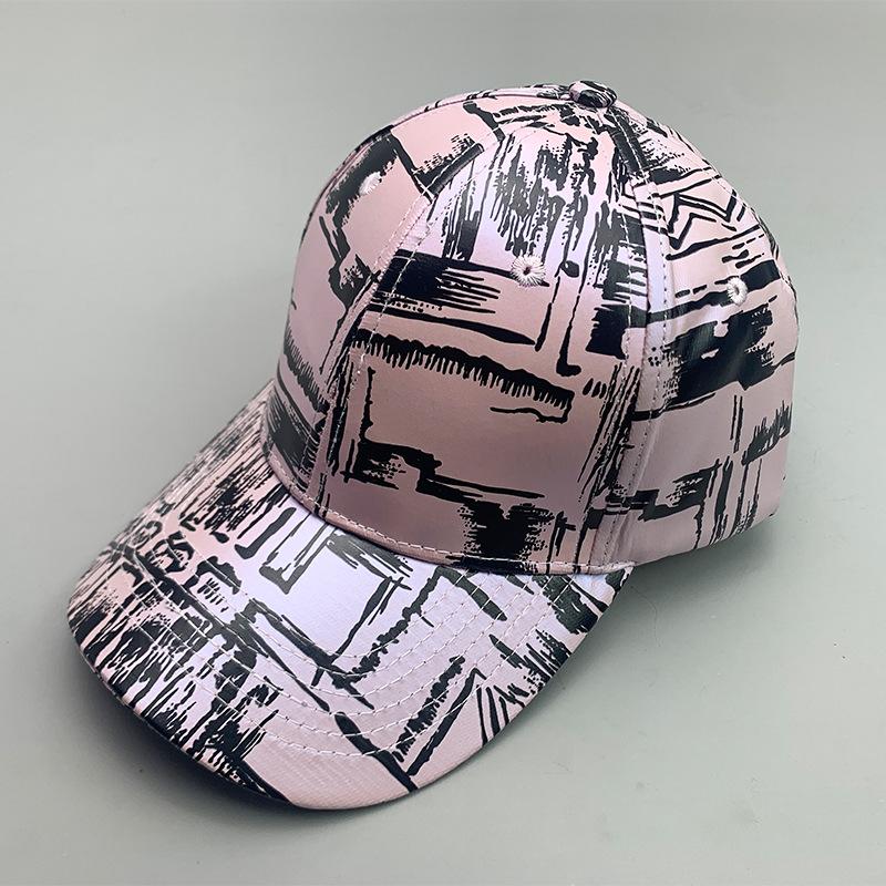 Plain Leather Kpop Alphabet Fashion Men'S And Women'S Baseball Caps Cotton Versatile Reflective Hip Hop Sports Sun Hat Batch