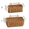 Wall Hanging Woven Basket Garlic and Ginger Storage Solution Plastic Storage Basket for Kitchen Vegetables and Spices