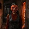 Creepy Pumpkin Skeleton Masque Scary Halloween for Adults, Horror Full Face Cosplay Skull Costume, Foam Party Prop Breathable