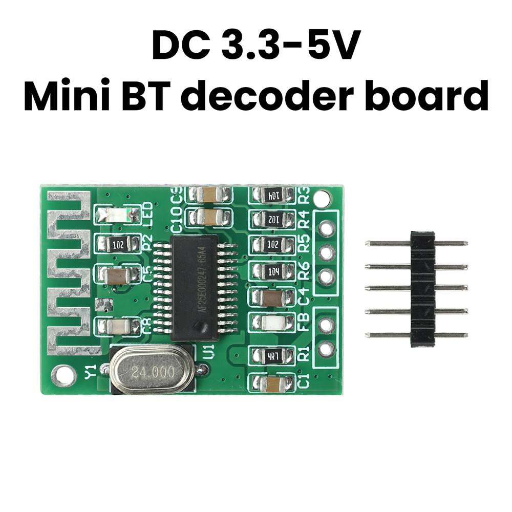 DC 3.3V-5V Bluetooth 5.4 Decoder Board Mini Decoding Module Audio Receiver Module True 2.0 Dual Channel Output with 10m Range
