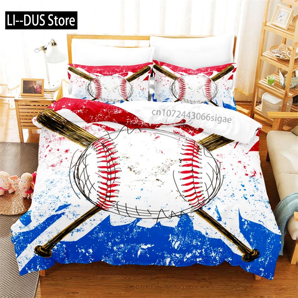 Football Bedding Set Competitive Sports Boy Duvet Cover Set King Quilt Cover Youth Children's Double Duvet Cover Bedding Set