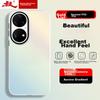Phone Case for Huawei P50 Pro, Silicone Soft Edge Simple Semi-Transparent Full Protection Shockproof Laser Gradient High-End Frosted Hard