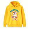 Sudadera Informal para Niños y Niñas, Sudadera con Capucha de Manga Larga con Estampado Gráfico de Dibujos Animados Booba Vibes, Top Holgado Ligero Cómodo Para el Día a Día