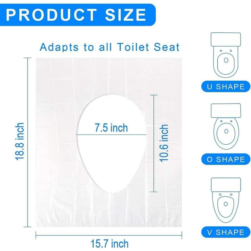 Travel Disposable Toilet Seat Cover Waterproof Portable WC Pad Toilet Mat for Baby Pregnant Mom,Public Bathroom Independent Packing
