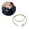 Bendable Snake Body Chain for Women Adjustable Punk Snake Belly Chain Flexible Multi-Purpose Bracelet Necklace Jewelry