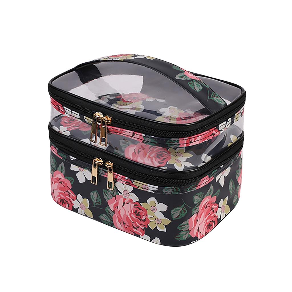 Multifunction Travel Clear Makeup Bag Fashion Leopard Cosmetic Bag Toiletries Organizer Waterproof Females Storage Make Up Cases