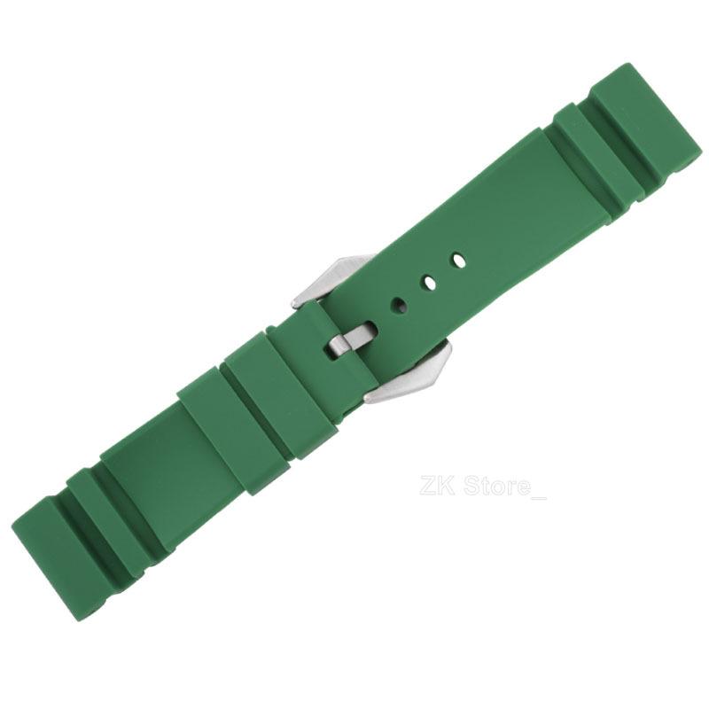 Silikonarmbänder für Panerai 22mm 24mm Uhrenarmband Ersatz Universal Correa Reloj Herrenarmband Gummi Sport Uhrenarmband