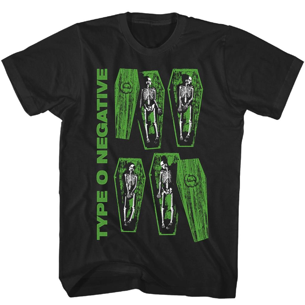 26 Type O Negative Coffin T Shirt Mens Rock and Roll Music Classic Band Tee Black Unisex T-Shirt - Men's Summer Cotton Graphi...