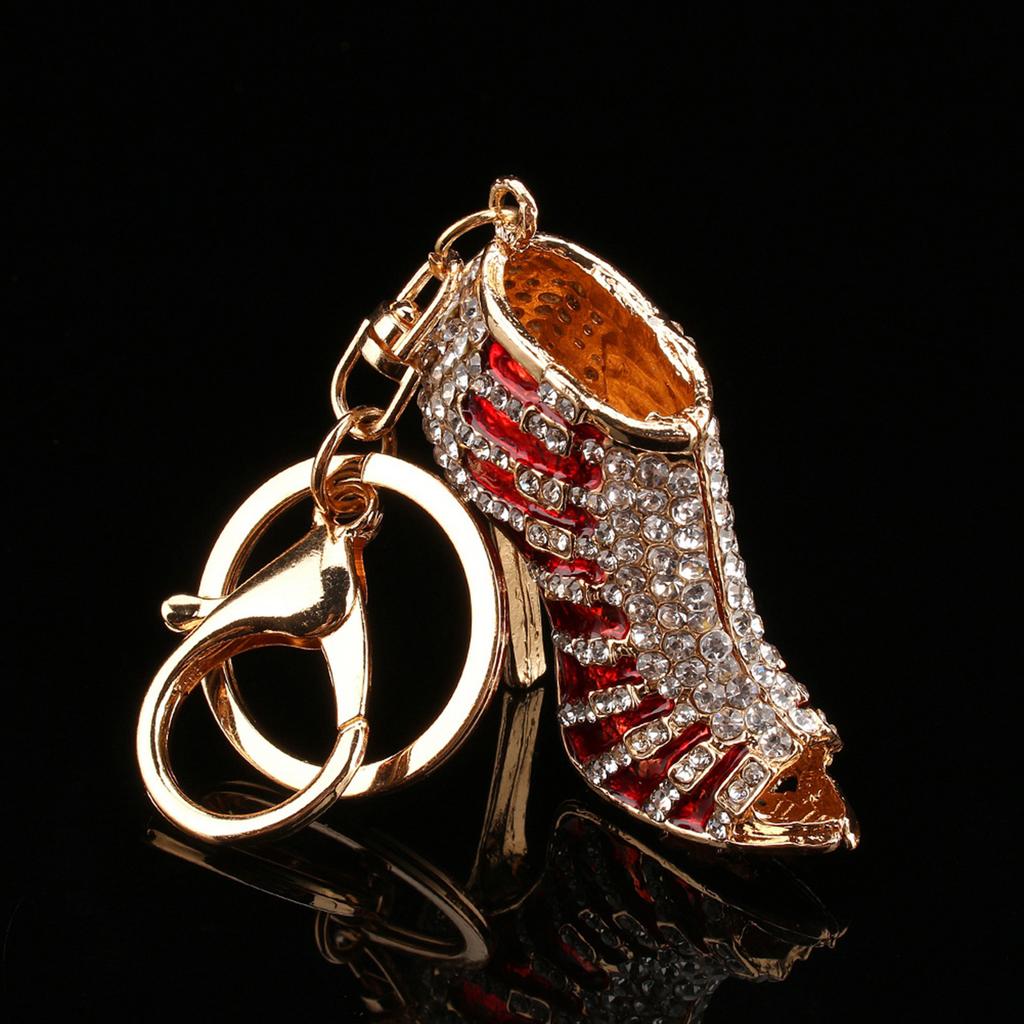 High Heel Keychain, New   Shoe High Heel Pendent Keyring K Purse Bag Keyring Chain Gift Eychain Shoe Key Rings Rhinestone Key